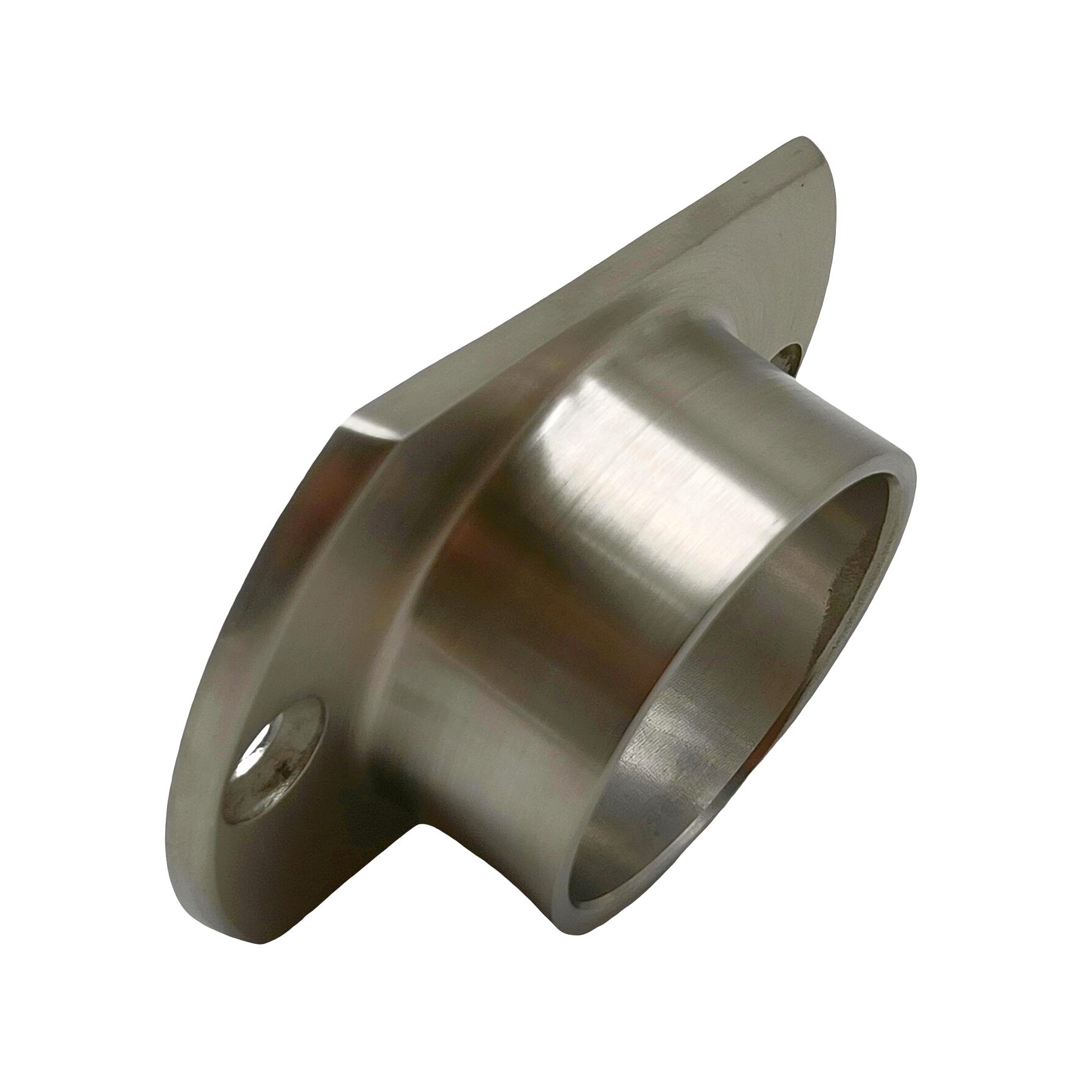 316 สแตนเลส 25.4 มม.ราวบันได Handrail ฐานหน้าแปลนซาตินขัดราวบันไดราวบันไดโพสต์ชั้นหน้าแปลน