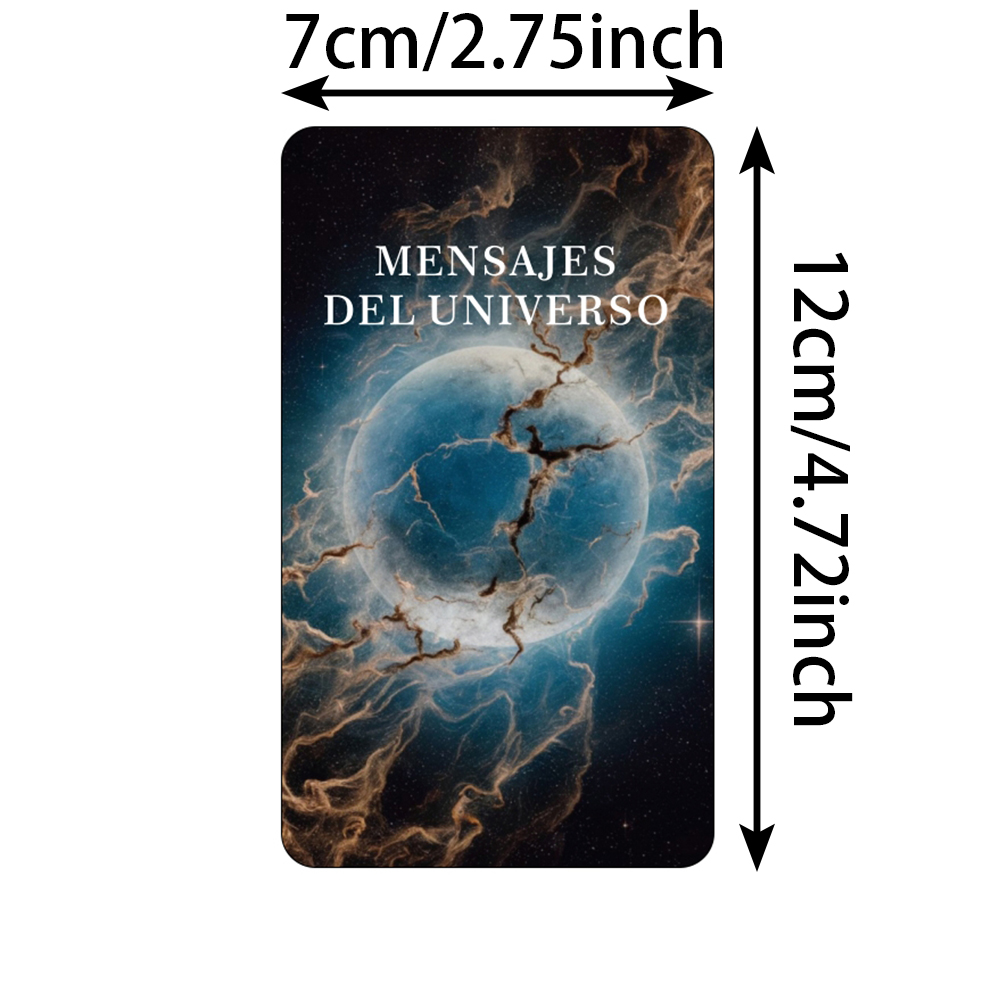 ไพ่ทาโรต์สเปน, การ์ดพยากรณ์จักรวาล, ไพ่ทาโรต์คำหลัก, การ์ดข้อความวิญญาณ, ไพ่ทาโร่12x7ซม., ของเล่นบอกโชคลาภ
