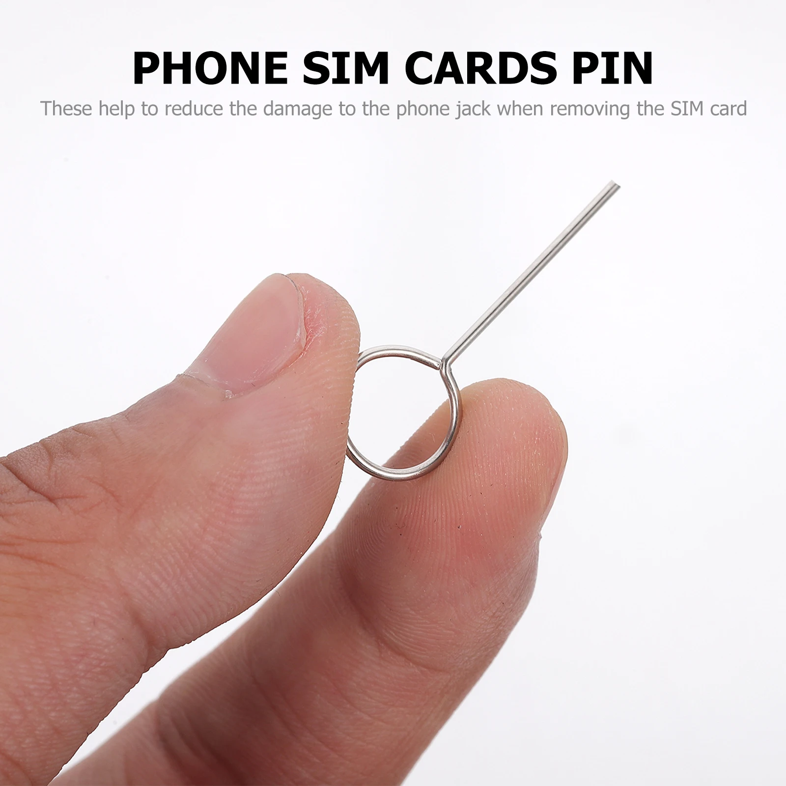 100Pcs Sim Karte Tray Entfernung Eject Pin Schlüssel Werkzeug Edelstahl Nadel Für Für Handy SIM Karten
