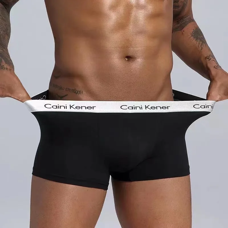 4Pcs/Lot Men's Underwear Boxer Fashion Sexy Underwear Antibacterial Soft Comfortable Underwear Brand Boxer Shorts Men's Panties
