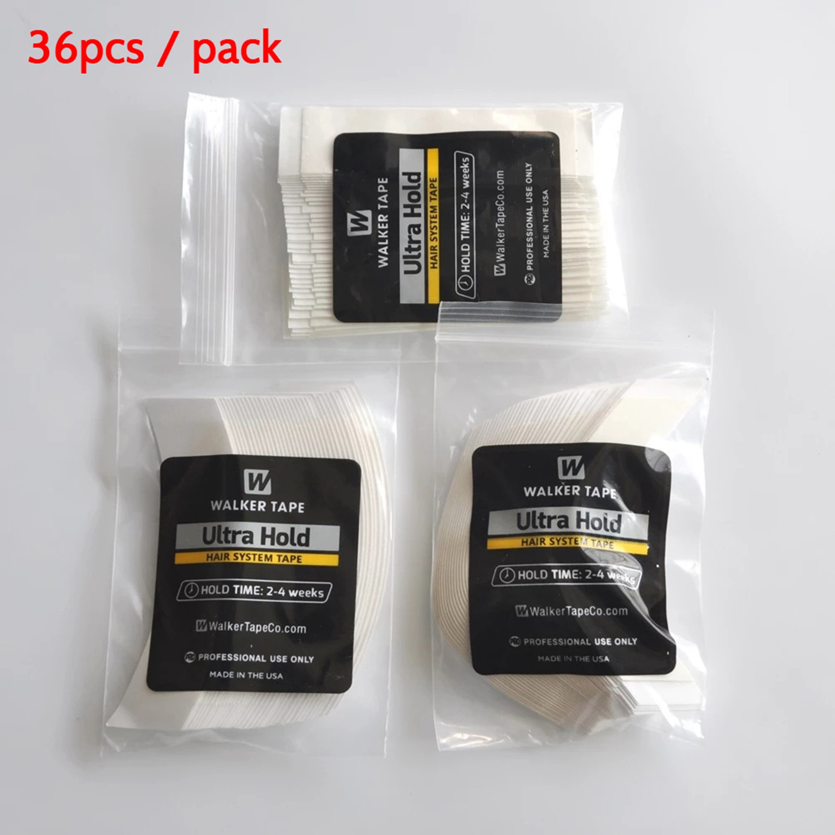 108ピース/ロット超強力固定髪システム両面テープ拡張粘着かつらテープかつらレースのかつら/男かつらフィルム