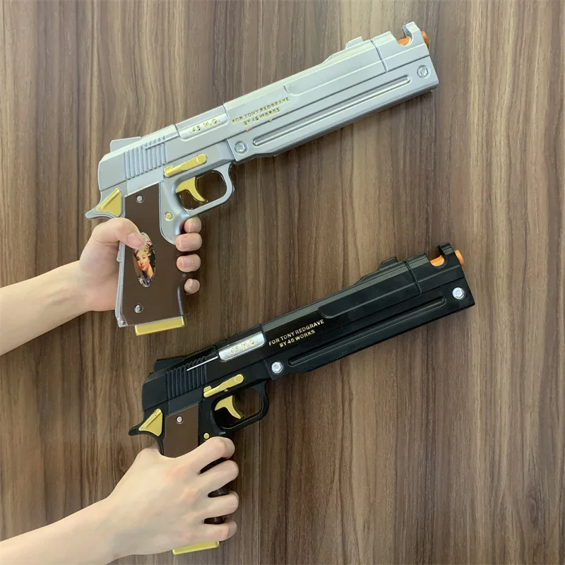 DMC Dante Pistola Ebano Avorio Bianco Revolver Arma Doppie Pistole 1:1 Cosplay Spada Gioco di ruolo Modello Regalo Gomma Nessun tiro
