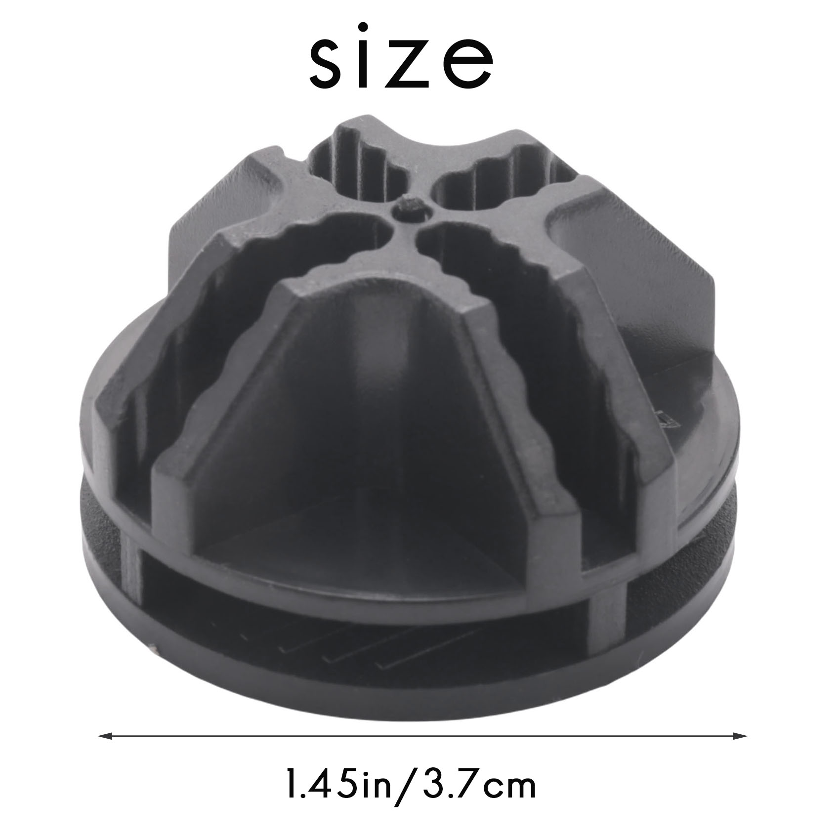 Wire Square Plastic Connectors For Modular Organizer Closet And Wire Grid Square Storage Shelving Unit, Set Of 8 (Black)