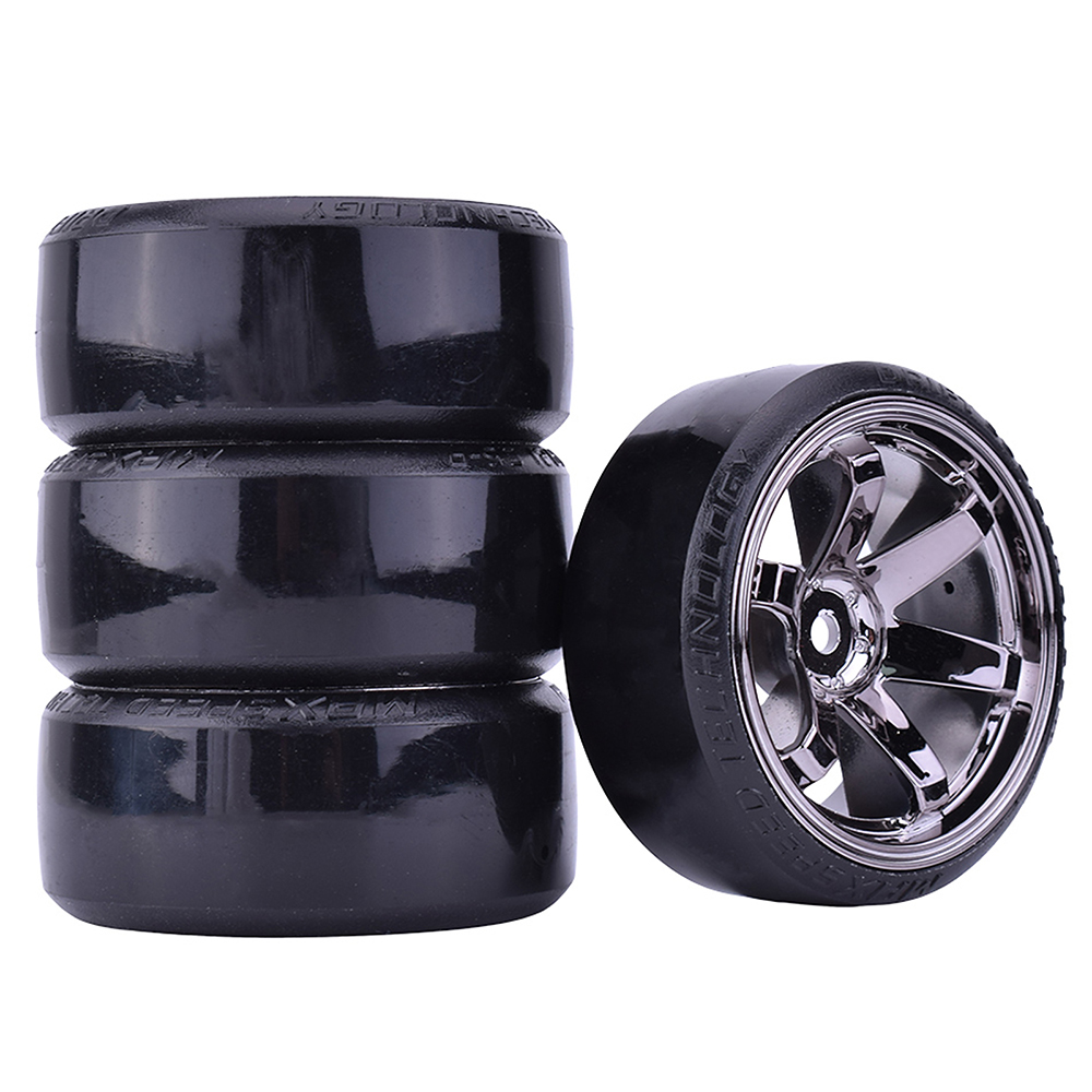 4PCS 1/10 RC Drift รถยนต์ล้อ Hub Hard รูปแบบยางสําหรับ 1:10 HSP Redcat Wltoys WPL Tamiya Traxxas RC Drift รถอุปกรณ์เสริมของเล่น