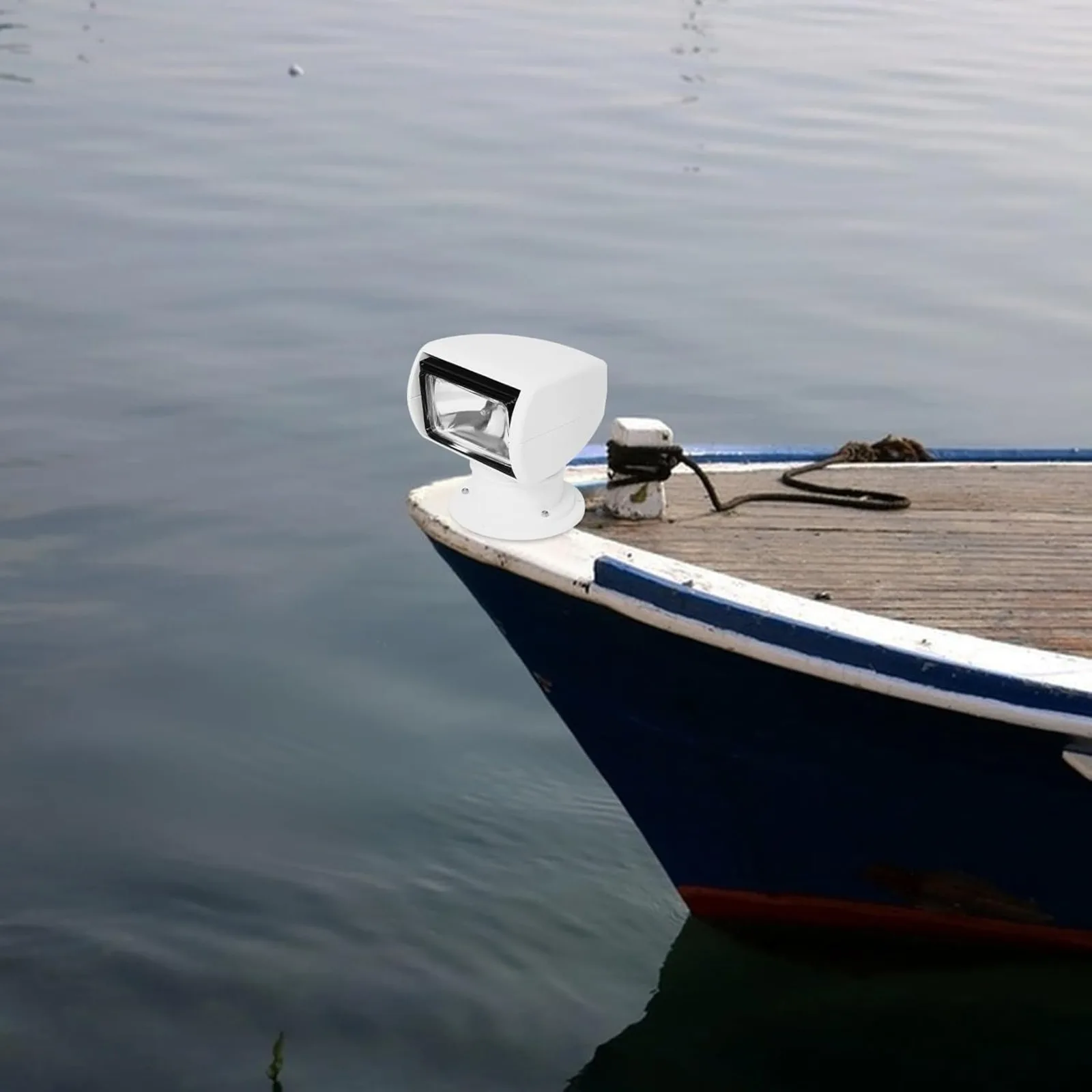 Scheinwerfer Marine Spot Licht Boot Suchscheinwerfer Fernbedienung 12V 100W Wasserdicht 360 °   Drehen Sie die Beleuchtung für Boot, LKW, Auto, Weiß