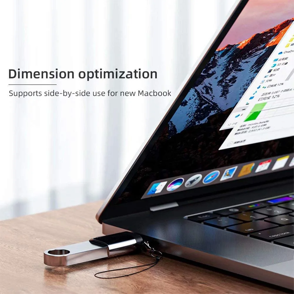 Adaptador de cargador USB 3,0 a tipo C OTG, conector tipo C a USB macho a tipo c, convertidor adaptador para PC, MacBook, coche, USB, ipad, 2 uds.