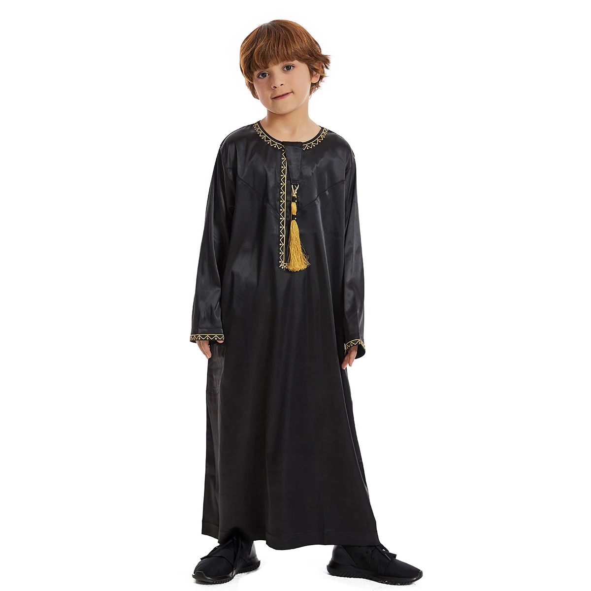 Ramadan Eid Muslimische Kinder Robe Islamische Arabische Kinder Langarm Kleid Jubba Thobe Abaya Dubai Saudi Jungen Kleidung Türkei Kaftan