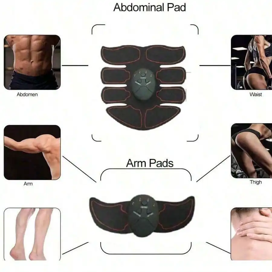 ワイヤレス電気筋肉刺激装置,ヒップトレーナー,腹筋,フィットネスマッサージャー,ems