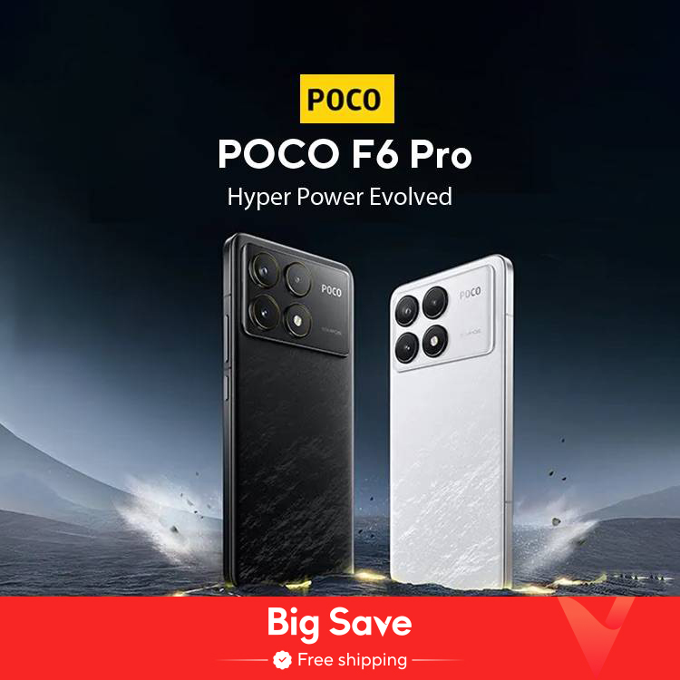 POCO F6 Pro 5G สมาร์ทโฟนเวอร์ชันสากล Snapdragon ®   8 Gen 2 6.67 '' 120Hz Flow AMOLED DotDisplay 120W ชาร์จ NFC