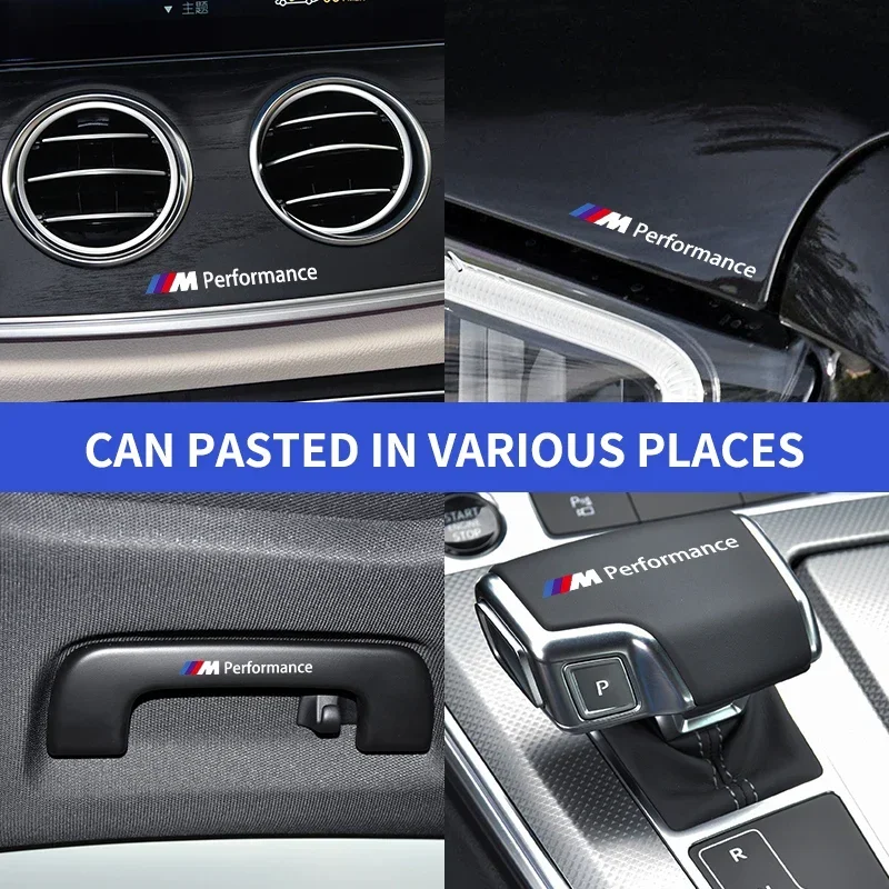 Pegatinas de decoración Interior de coche, insignias de estilo automático para BMW M M3 M4 M5 X1 X3 X5 X6 X7 F10 F20 F22 F30 G20 G30 Performance