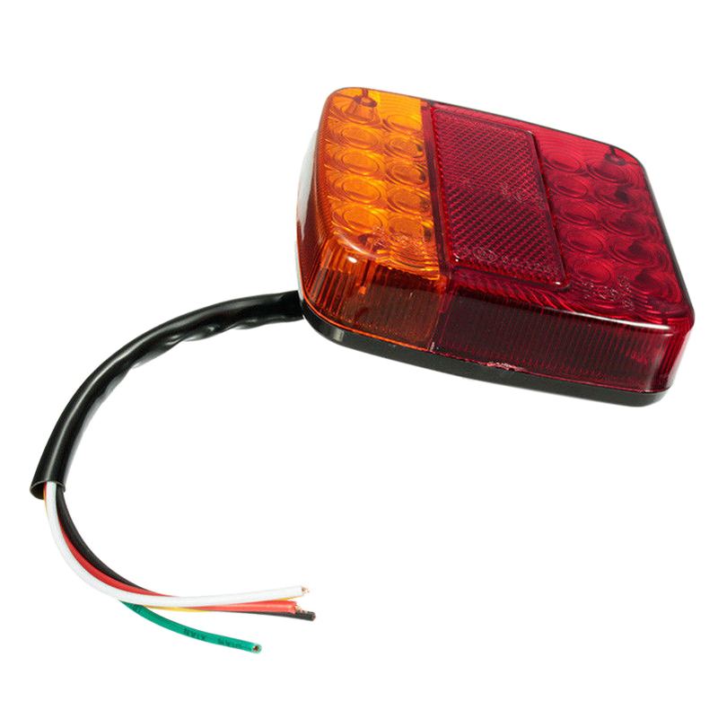 1pc 20LED 12V étanche Durable voiture camion feu arrière LED feux d'avertissement lampe pour remorque caravanes