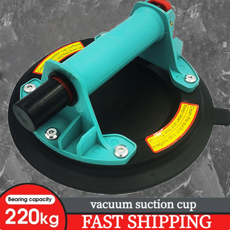 NEUER 8-Zoll-Vakuum-Saugnapf 220 kg Tragekapazität Hochleistungs-Glas-Saugnapf-Heber für manuelles Heben von Granitfliesen und Glas