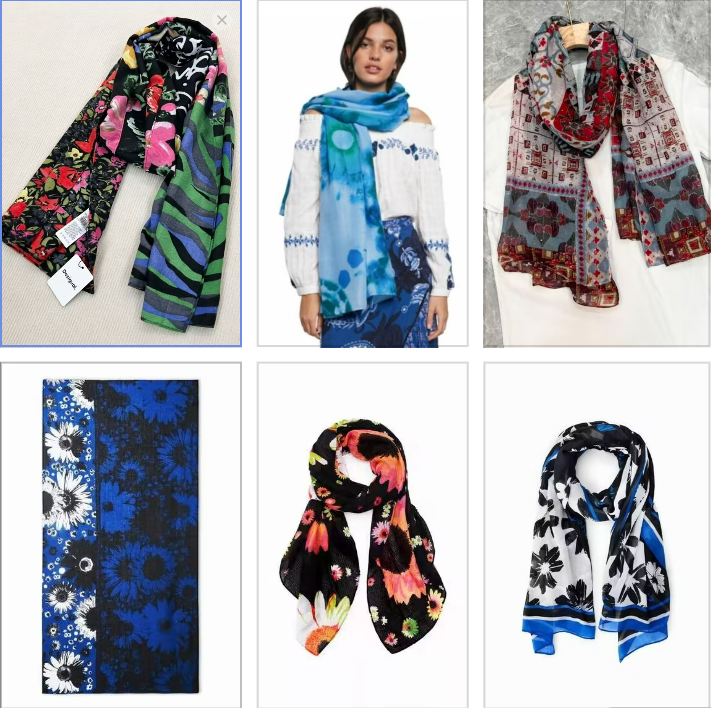 Comercio exterior original único español primavera y otoño nueva tendencia moda todo largo chal bufanda