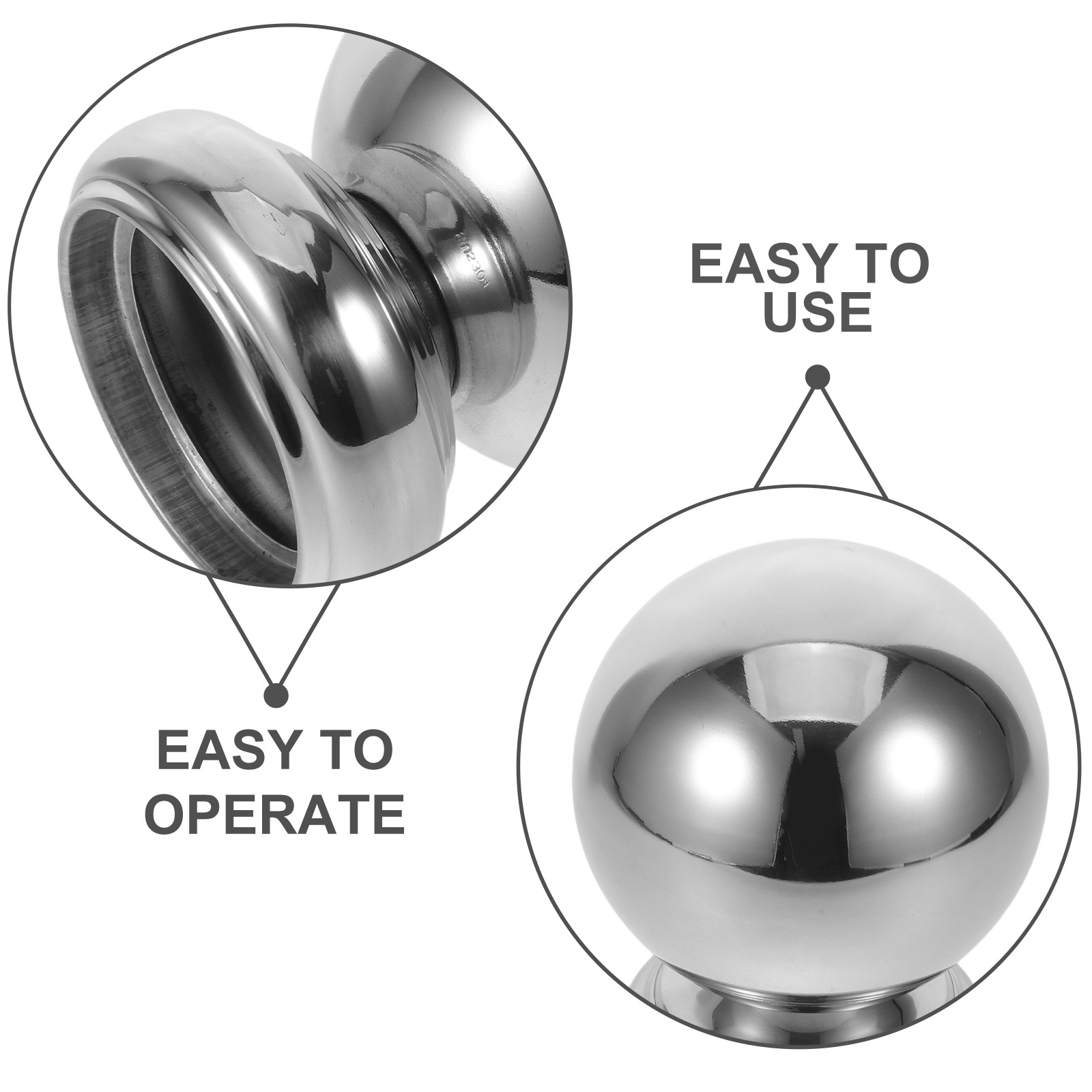 Base de Support à boule ronde en acier inoxydable, fixation Durable de haute qualité pour balcon, main courante en verre, raccords d'escalier