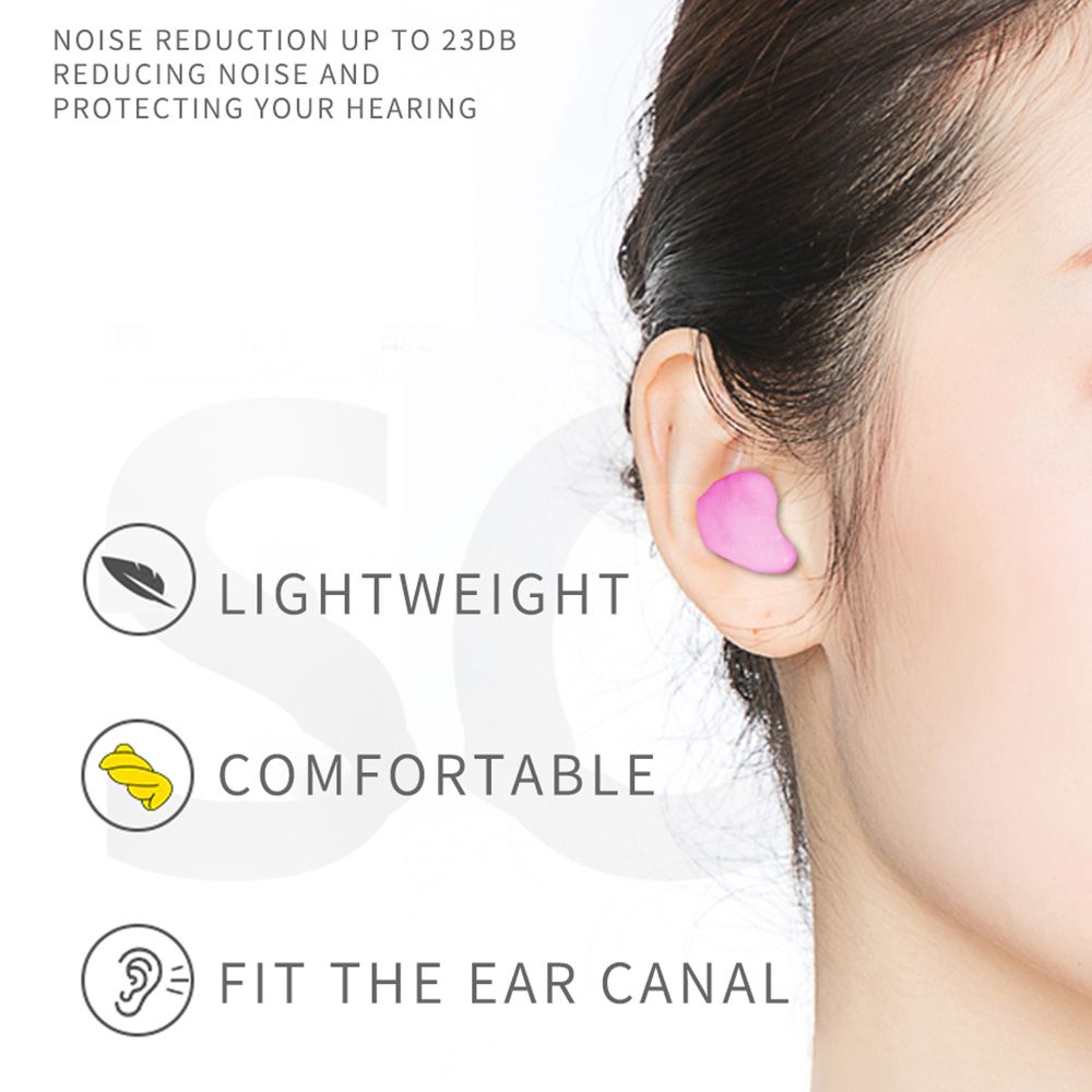 Soft Wax Cotton Earplugs, isolamento sonoro do avião, redução de ruído Ear Plugs, Unisex, Kneadable, presente, 2 pcs, 4 pcs, 6 pcs, 12 pcs, 20pcs