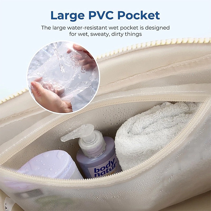 Bolsa de viagem leve sacola esportiva ombro bolsa de ginástica bagagem para mulheres fim de semana com vários bolsos à prova d'água