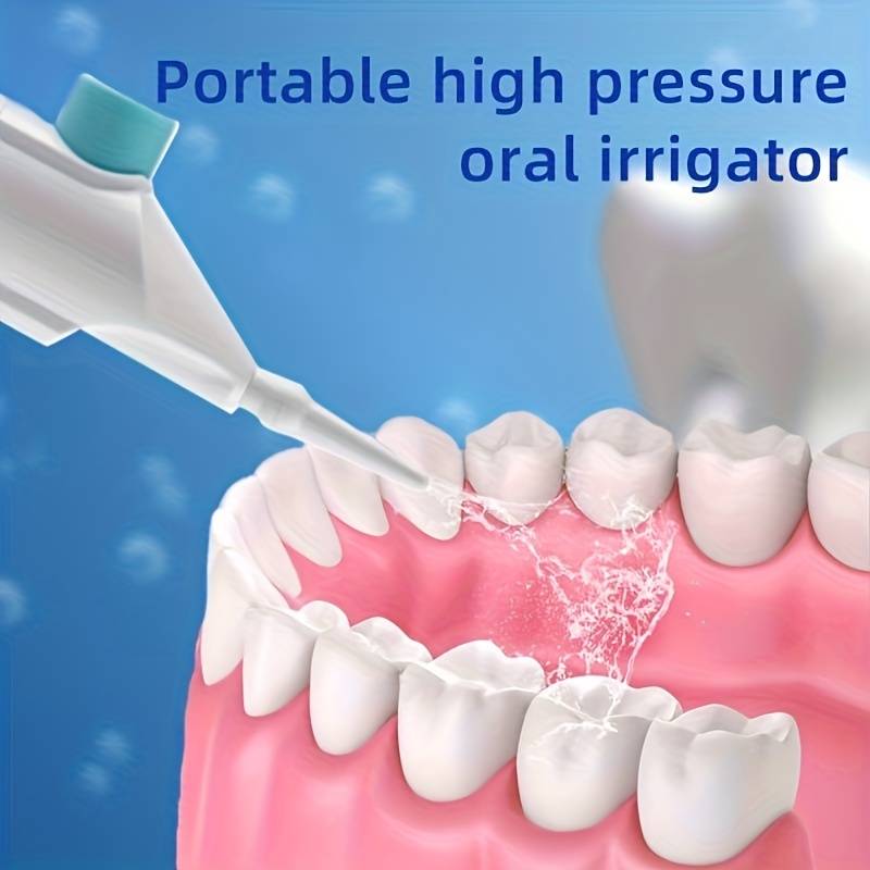 Irrigatore orale ad alta pressione per uso domestico denti portatili acqua pulita filo interdentale manuale stuzzicadenti ad acqua ad alta pressione