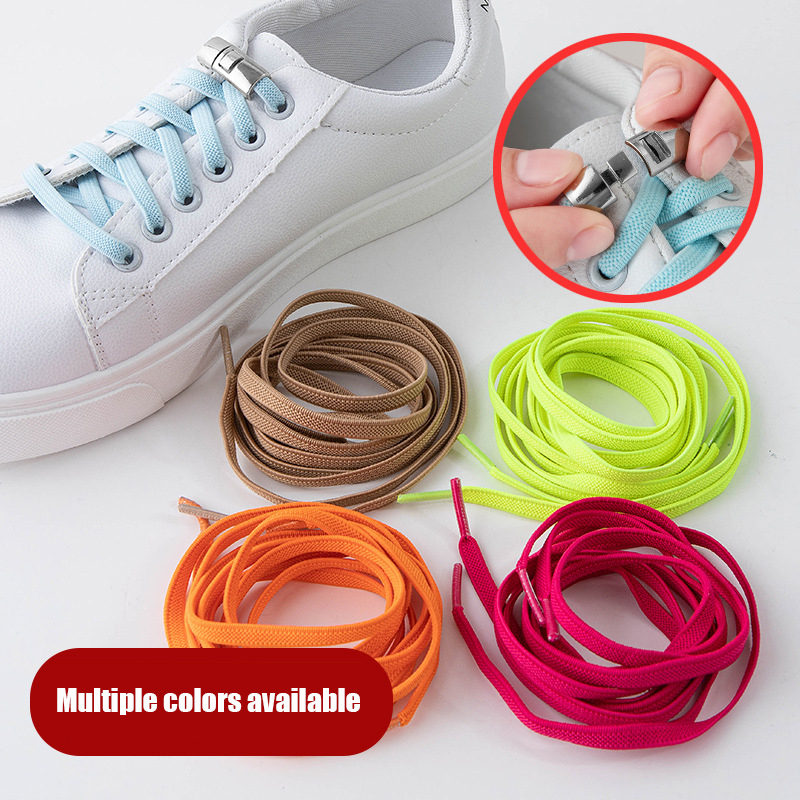Cordones elásticos para zapatos para niños y adultos, hebilla cruzada, 1 par sin corbata, cordones sin cordones ensanchados, bloqueo para zapatillas de deporte