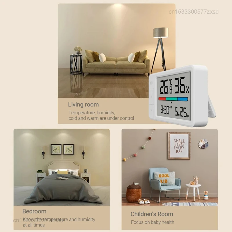 Xiaomi MiaoMiaoCe Intelligent Thermometer Hygrometer Multi Function Clock HD Digital Display Weather Station Standing Hanging