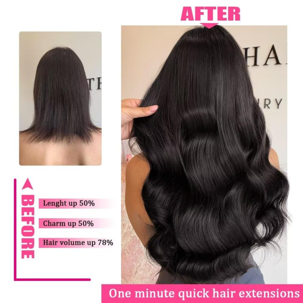 Naadloze Clip ins Extensions Echt haar Steil Braziliaans Remy Echt natuurlijk haar 8 stuks 120 g/set Clip op Human Hair Extensions
