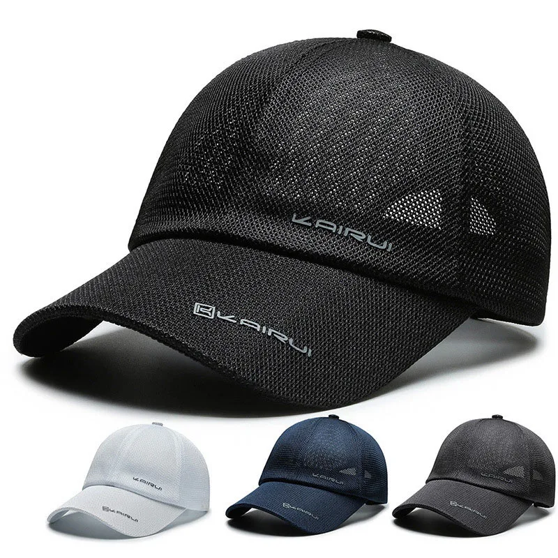 Gorra de béisbol de malla para hombres y mujeres, gorra Snapback transpirable para papá, gorras de Hip Hop de camionero de camuflaje para exteriores
