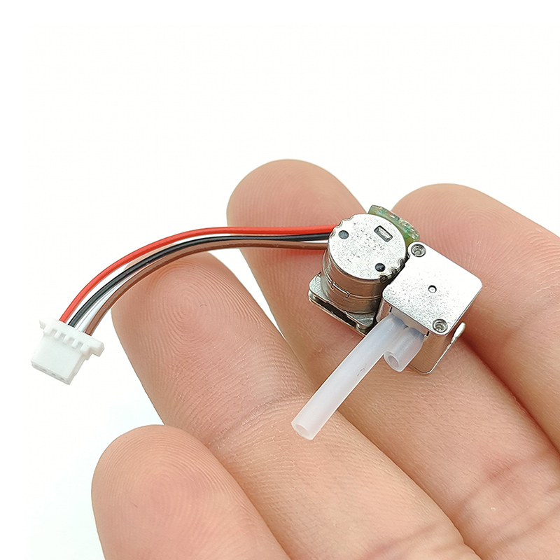 Mini Tiny 8mm Precision Gear Stepper Motor Peristaltic Pump Dosing Pump Full Metal Gearbox Self-priming Liquid Pump Flow Control