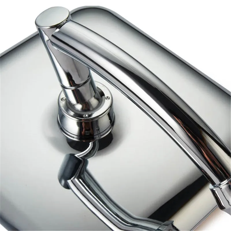 9 นิ้วหมุน 360 องศาห้องน้ําหัวฝักบัว ABS Chrome Water Saving Shower Extension Arm หัวฝักบัวมือถือบาง