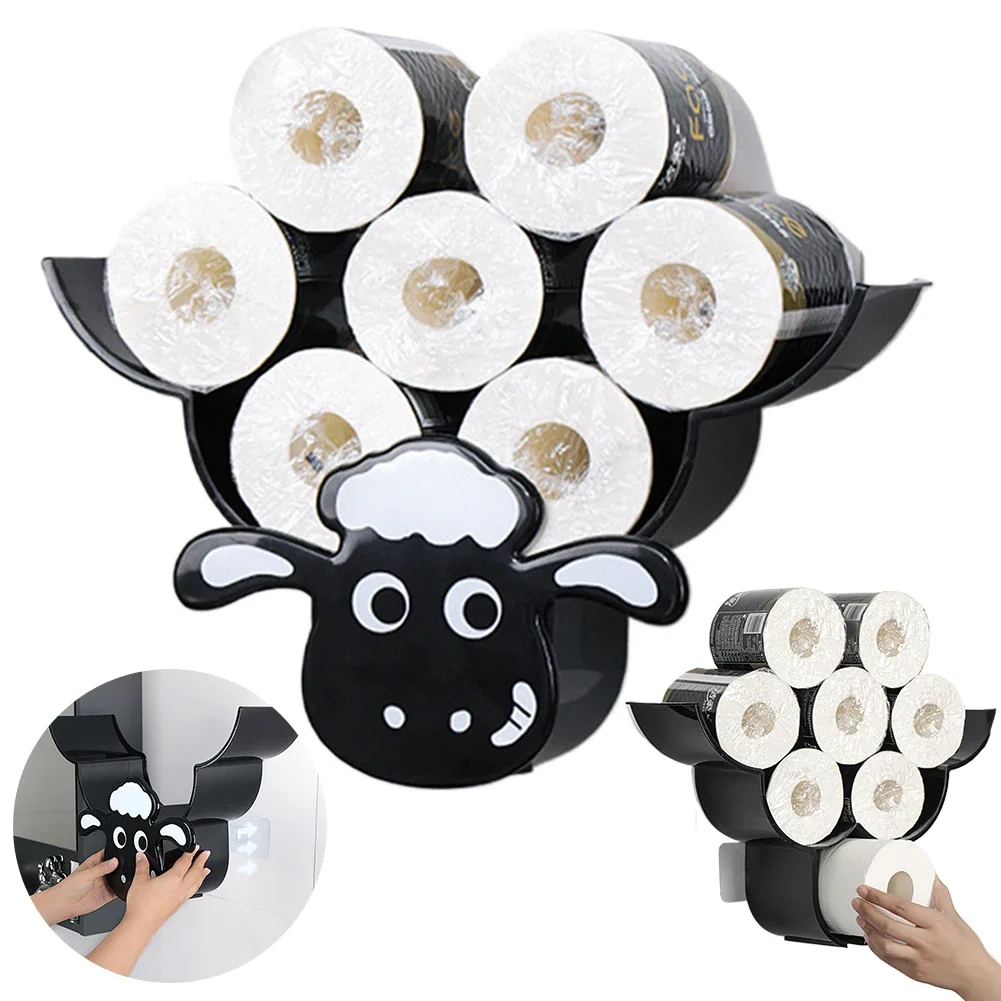 Wand Papier Lagerung & Veranstalter Schaf 7 Rollen Toiletten papierst änder Bad Dekor Taschentuch Regal Bad dekorative Hardware