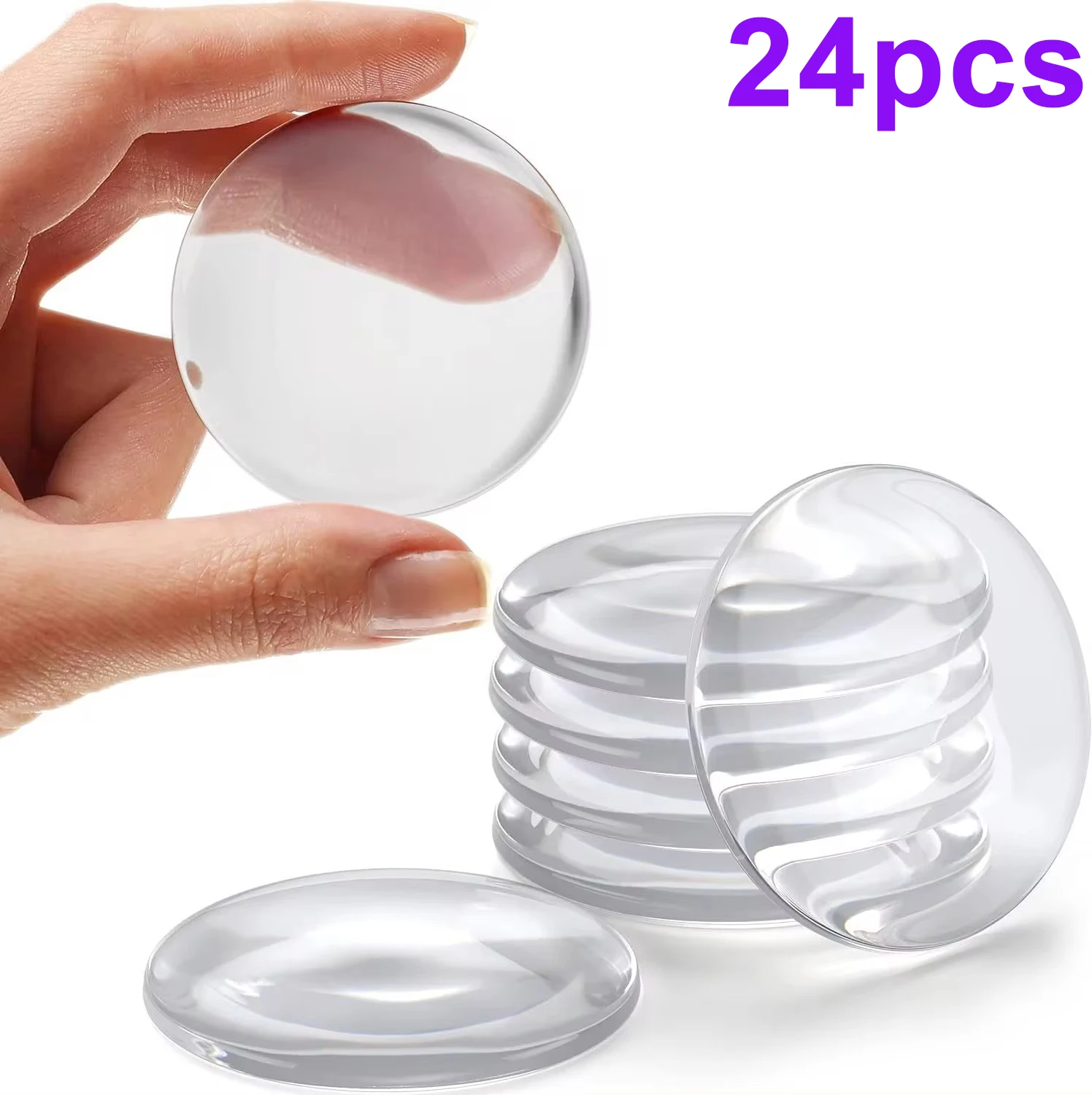 Transparent Soft Silicone Door Stopper Bumper Self-adhesive Stickers Wall Protector Muffler Furniture No Trace Anti-crash Pad