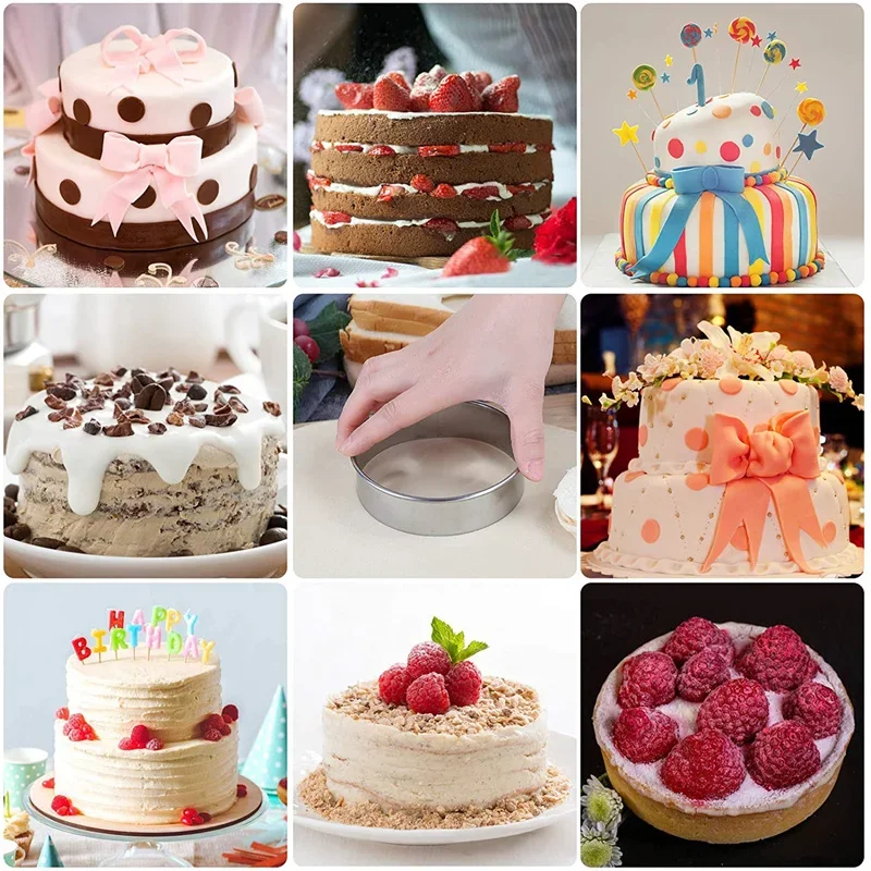 5PCs runde edelstahl keks form knödel haut schneiden form DIY keks gebäck kuchen backen werkzeuge küche backen gadget