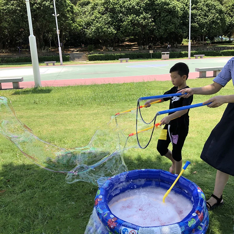 Kids Boys Girls Bubble Blowing Toys Enormous Bubbles Outdoor Garden Toy Set Blowing Bubble Tool Large Show Bubble Juggling Kit