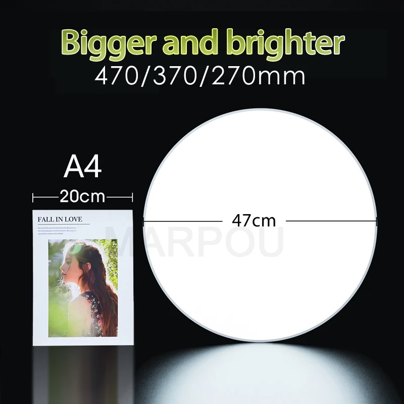 MARPOU โคมไฟเพดานอัจฉริยะ โคมไฟ LED สําหรับห้องนอน โคมไฟเพดานขนาดใหญ่ ไฟ LED พร้อมรีโมทคอนโทรล ไฟ LED หรี่แสงได้สําหรับห้อง