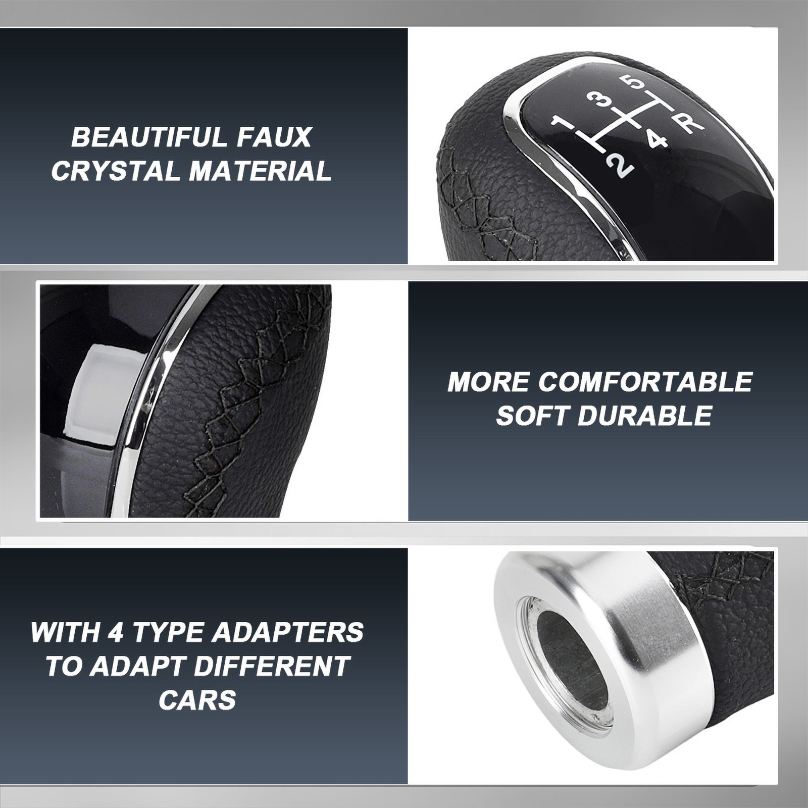 5/6 geschwindigkeit Schaltknauf Schaltgetriebe Universal Auto PU Leder Erweiterte Schalthebel Getriebe Kopf Schalthebel Schaltknauf