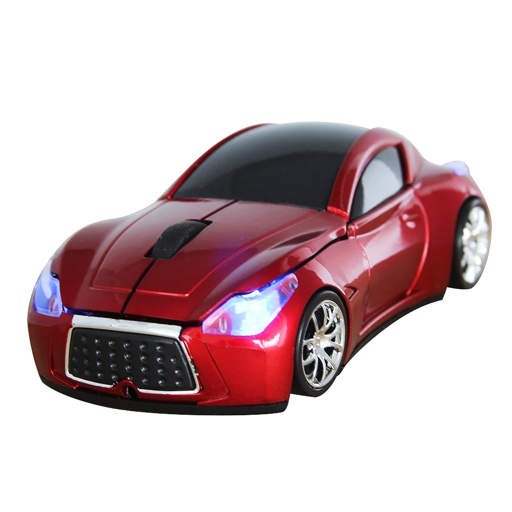 Dễ Thương Thiết Chuột Không Dây Xe Hơi 3D 1600DPI Mini Game Thủ Chuột Quang Máy Tính Cổng USB Chơi Game Mause Dành Cho Máy Tính Laptop Kid trẻ Em Quà Tặng