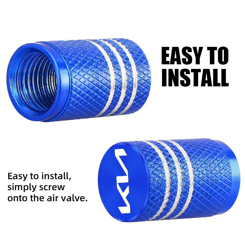 5 個車のバッジ金属ホイールタイヤバルブキャップカバー自動車の付属品起亜リオ Ceed Sportage セラートソウルソレントピカントオプティマ