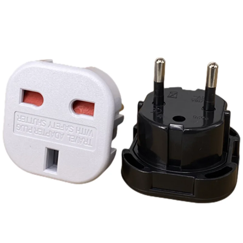 1pcs EU Eletrical 소켓 영국 EU 여행 플러그 어댑터 전기 플러그 변환기 콘센트 영국 영국 AC 전원 케이블 충전기 소켓