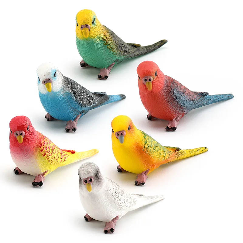 Brinquedo de ornamento infantil de papagaio de pássaro simulado