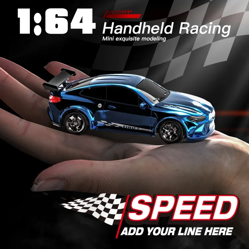 1/64 4WD Rc Drift Auto 2.4G Volledige Schaal 4WD Afstandsbediening Voertuig Kinderspeelgoed voor Jongens Verjaardagscadeautjes Mini Drift Auto Speelgoed