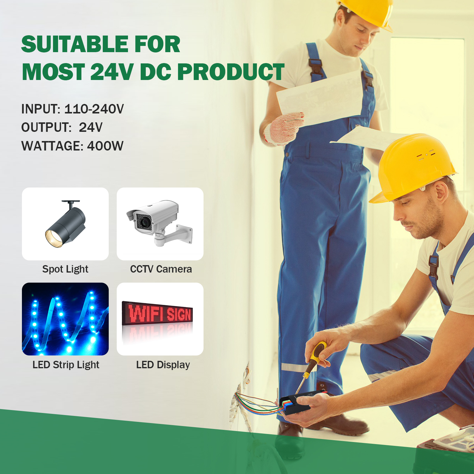 Ultradünne Beleuchtungstransformatoren AC110V 220V zu DC12V 24V Mute Beleuchtungstransformator LED-Konverter 60W 100W 200W 300W 400W