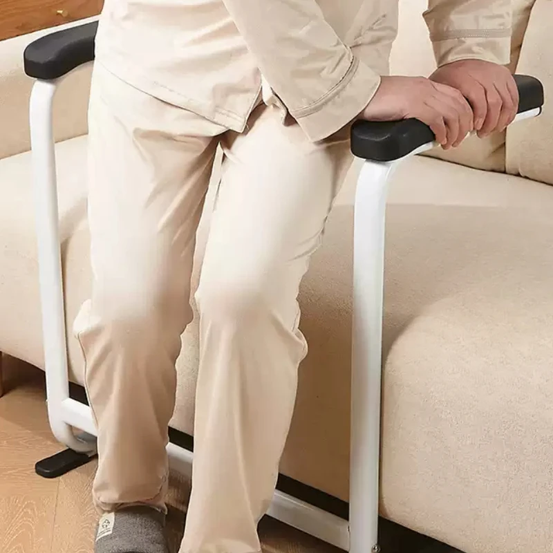 No Drilling Required Toilet Safety Support with Lift Assistance Versatile Handrail for Senior Citizen with Mobility Stability