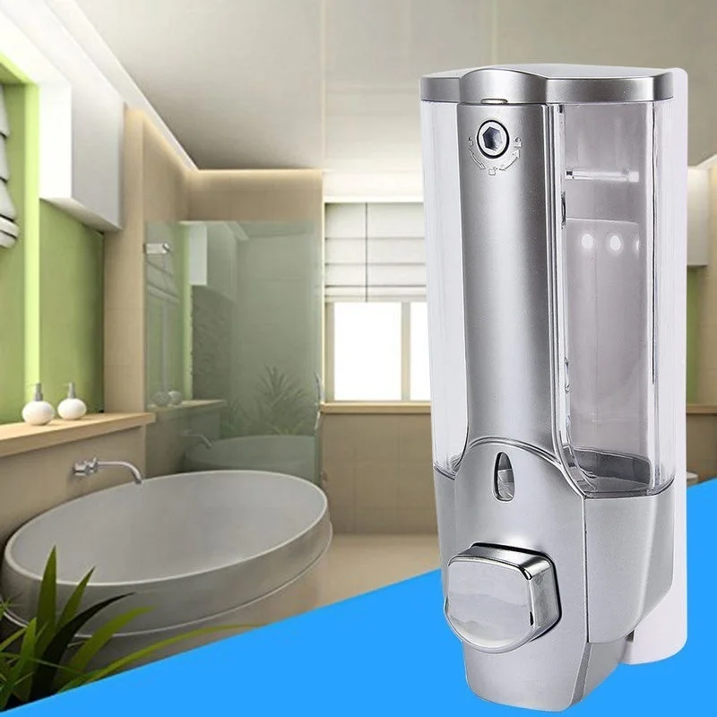 350 ml Handseifen-Shampoo-Spender zur Wandmontage, Duschflüssigkeitsspender, Behälter für Badezimmer, Waschraum