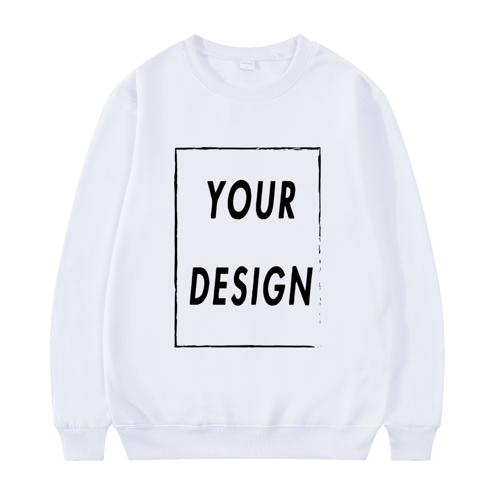 Sweat-shirt unisexe sans chapeau, personnalisé avec votre Logo, col rond, à la mode, décontracté, pour hommes et femmes, nouvelle collection 2025