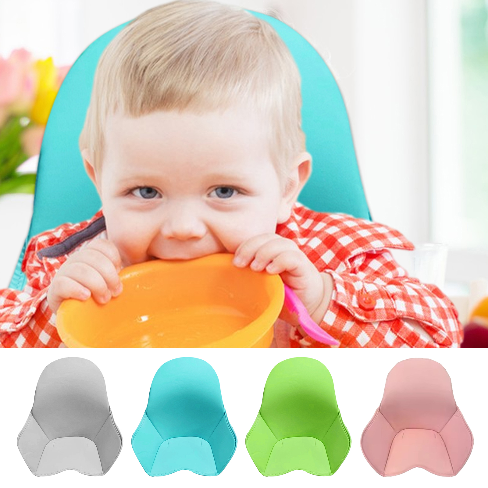 Baby High Chair Seat Cushion, Cadeira de jantar, PU Leather for High Chairs, Baby Dining Chairs