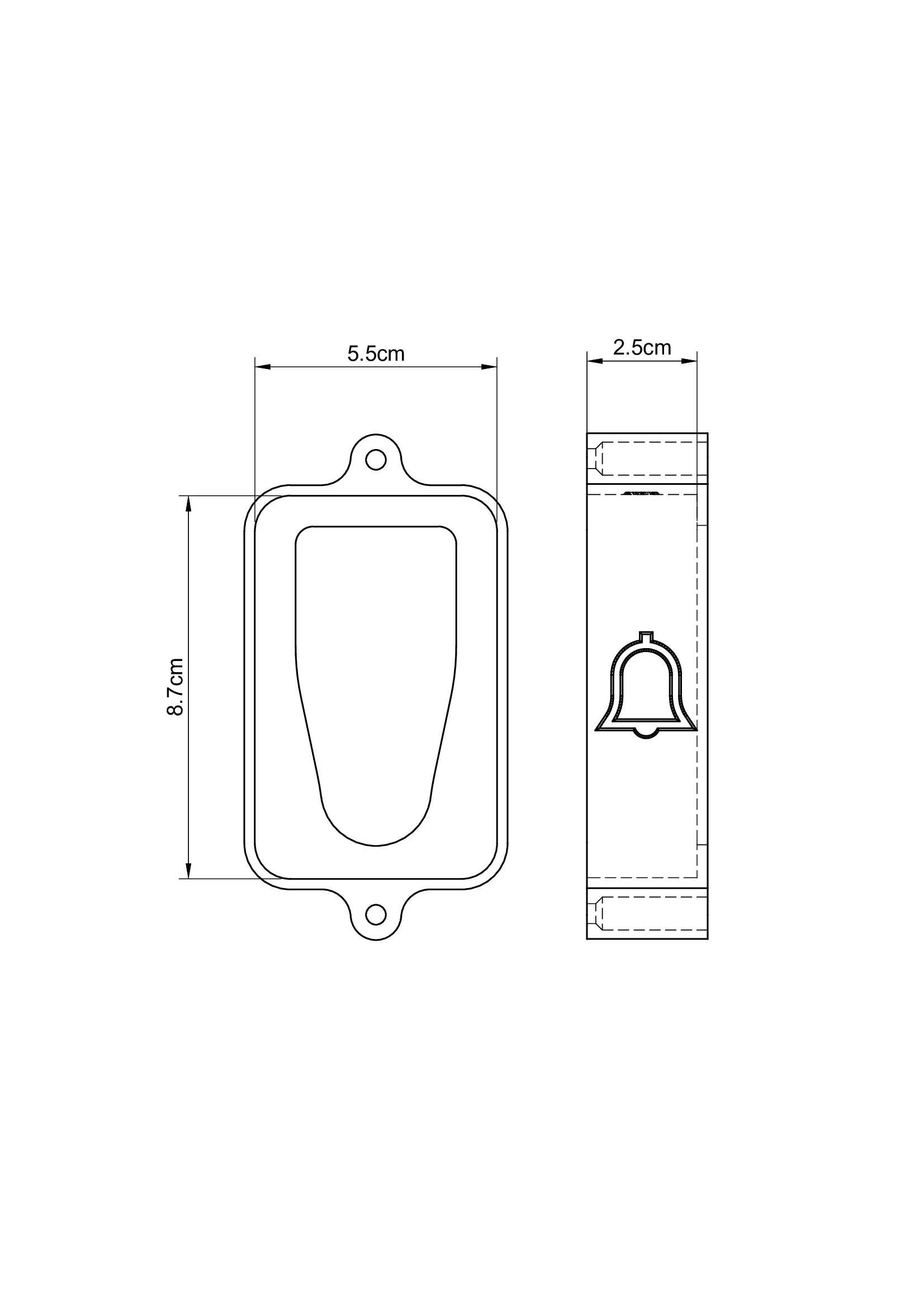Protetor Antivandalismo Compatível com Campainha Inteligente Tuya Doorbell e X9 Xtronix