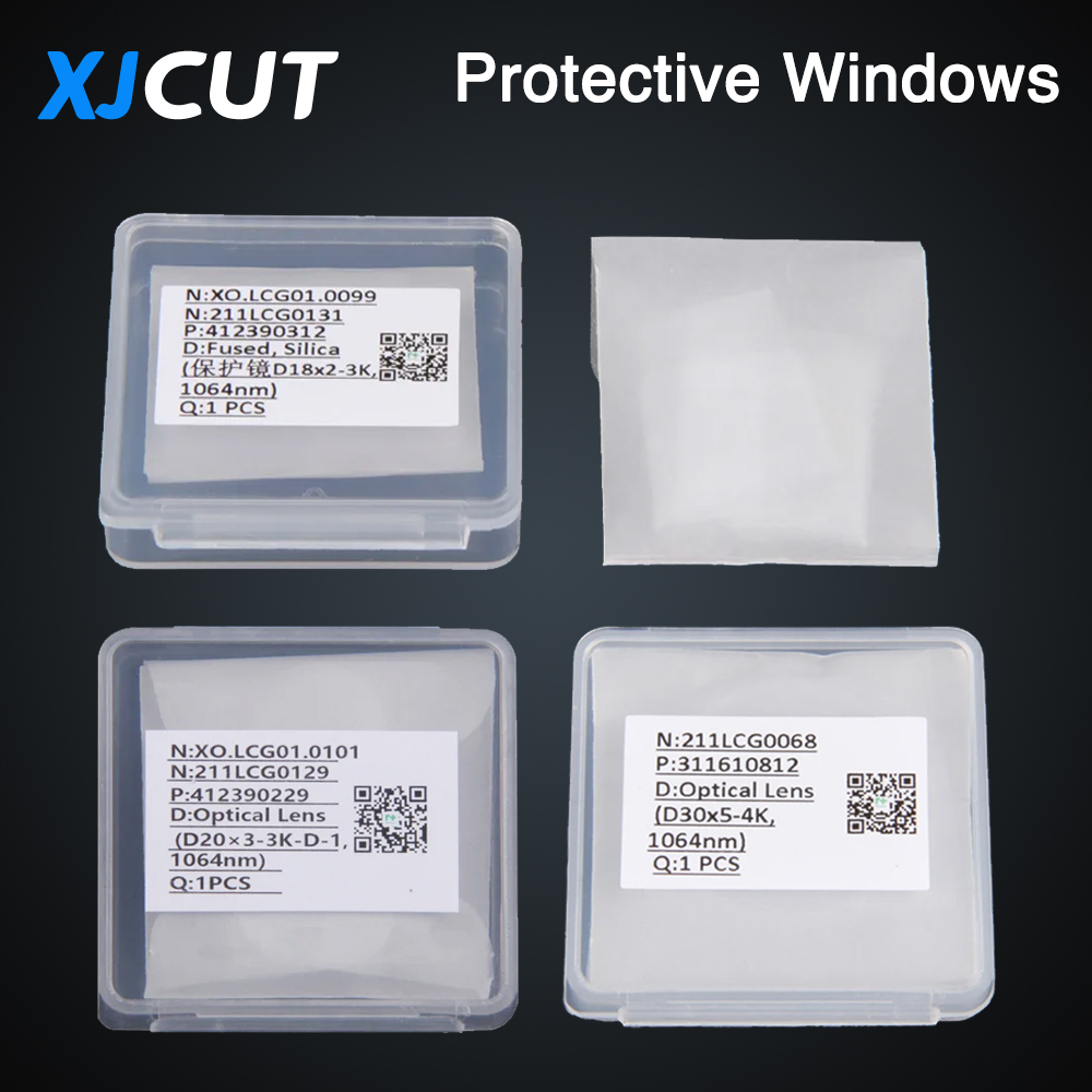 XJCUT Raytools Original Protective Windows Optical Lens 27.9x4.1 37x7 For Raytools BT240 BM109 BM111 BM114S BM115 BM06K BS12K