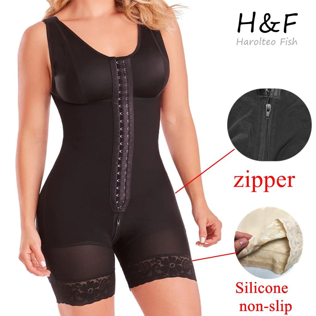 Full Body Shaper Hoge Compressie Shapewear Gordel Met Broches Buste Voor Postpartum Afslanken Schede Buik Fajas Colombianas