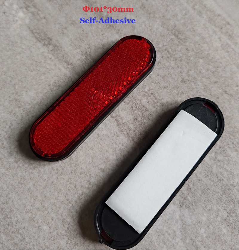 Reflector autoadhesivo para vehículo, piezas de advertencia reflectantes, marca lateral trasera/cola/señal para motocicleta ATV, Quad-Biking, RVs, rojo y ámbar