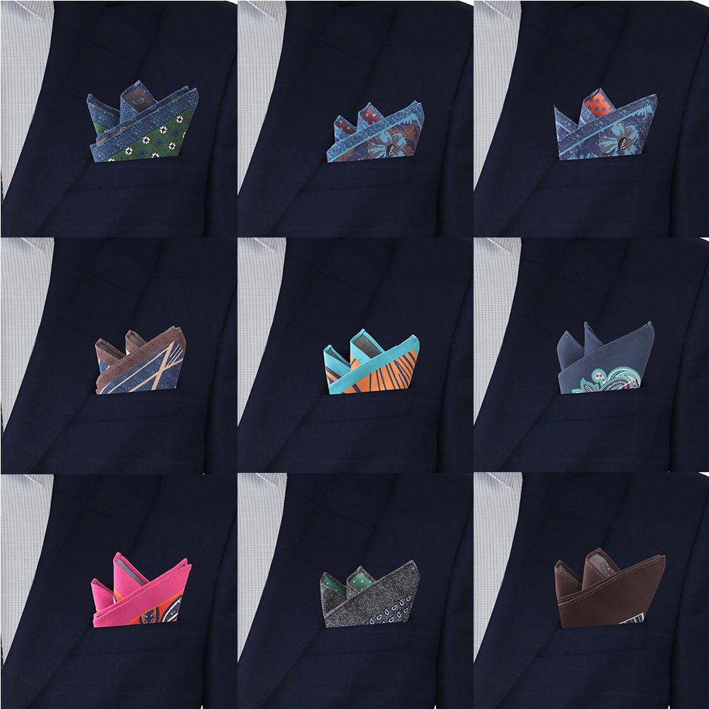 Tailor Smith Heren Hanky Pochet Bloem Paisley Bloemen Omkeerbare Zakdoek Bruiloft Cadeau Accessoire ﻿