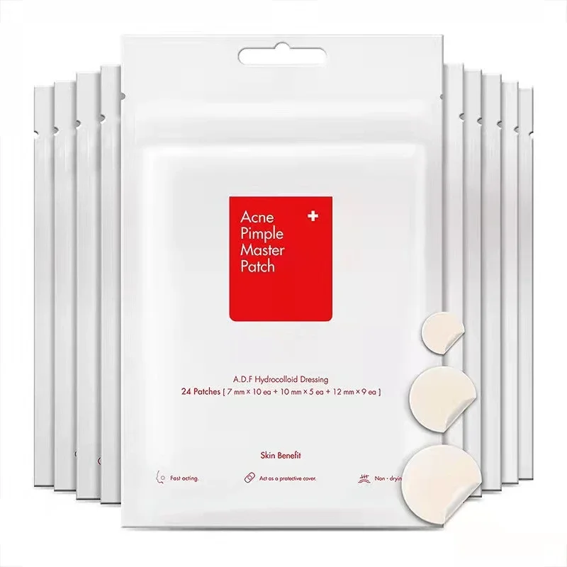 Remendo mestre de espinhas fechadas, 24 remendos, segredões de absorção invisível, maquiagem respirável, máscara coloidal, adesivos de cuidados de beleza da pele