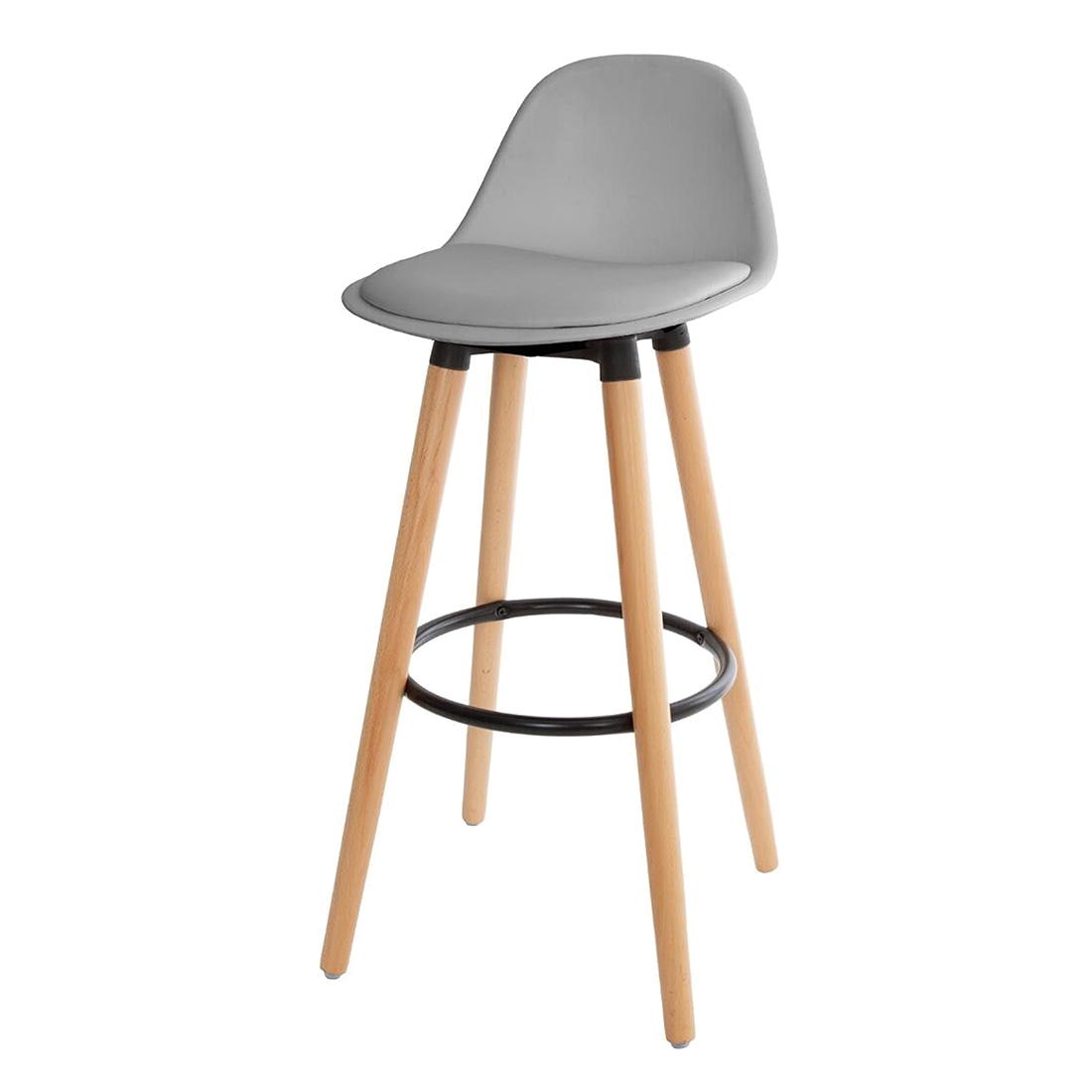 Juego de 2 taburetes de bar para cocina, salón, comedor, acolchados y cómodos con respaldo y F